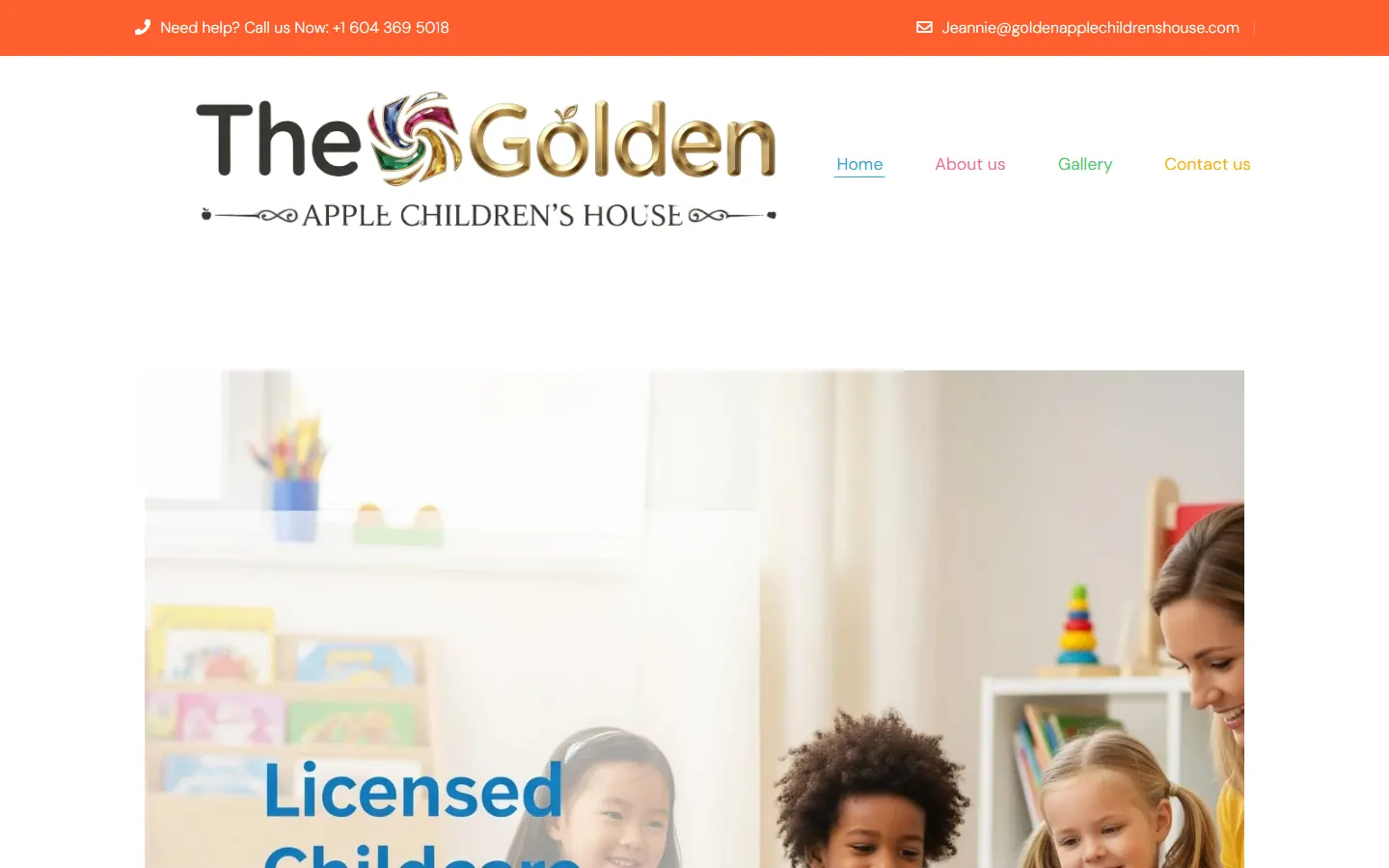 Golden Apple Children's House website